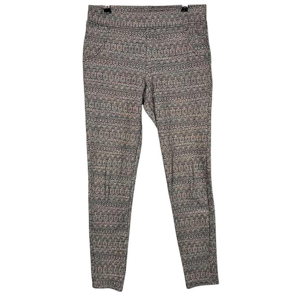 Free People Womens Tribal Aztec Leggings Size S Boho Geometric Black/Red/Gold